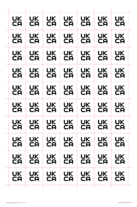 UKCA label sheet